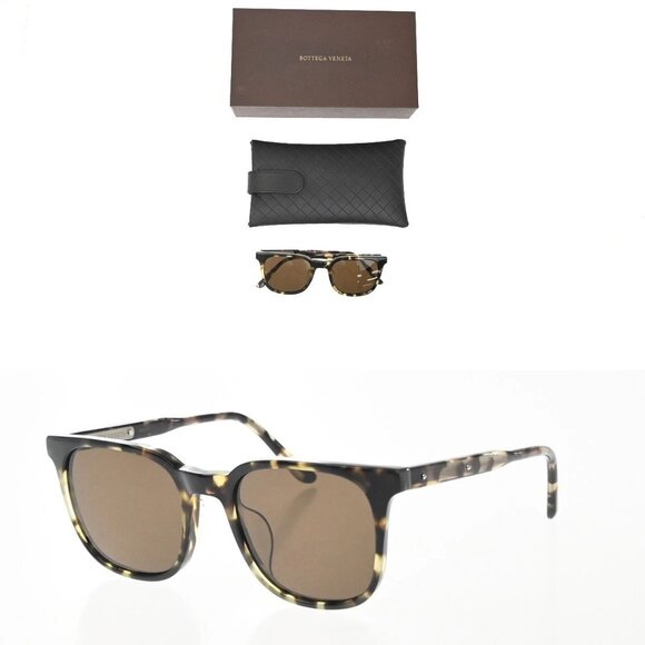 BOTTEGA VENETA Intrecciato Sunglasses Eye Wear Plastic BV0022SA Brown 68KP282